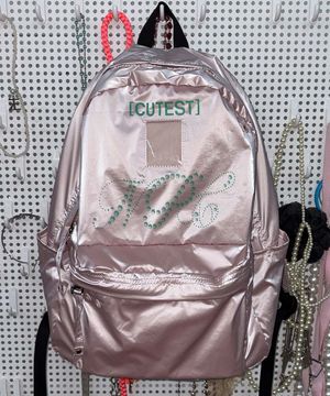 NPC Metallic Backpack Pink