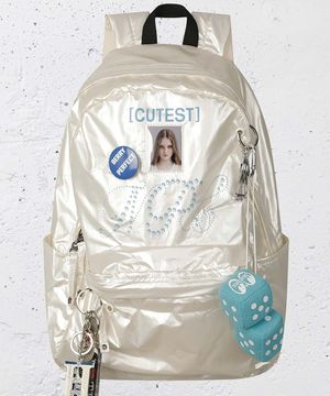 NPC Metallic Backpack White