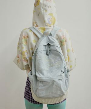 Grumpy Girl Nylon Backpack Matt Sage