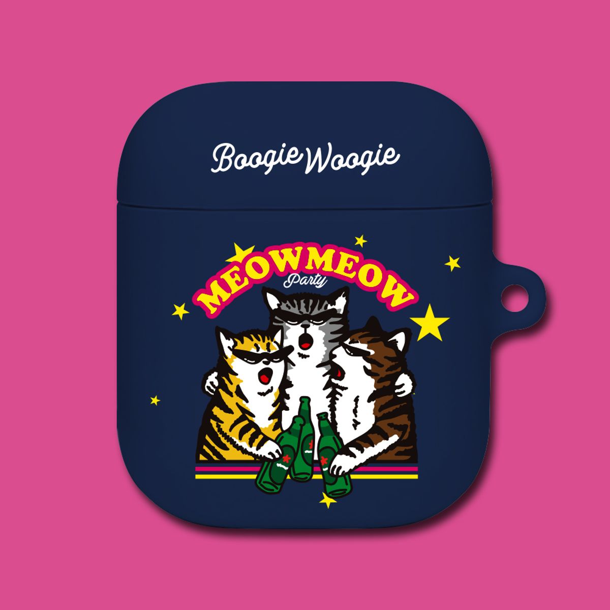 부기우기(BOOGIE WOOGIE) 에어팟/에어팟프로 케이스 - 미우클럽(Meow Club)