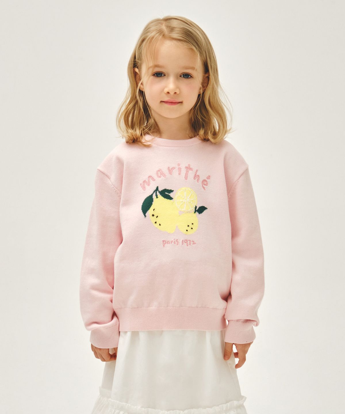 마리떼 키즈(MARITHÉ KIDS) KIDS CITRON KNIT PULLOVER light pink
