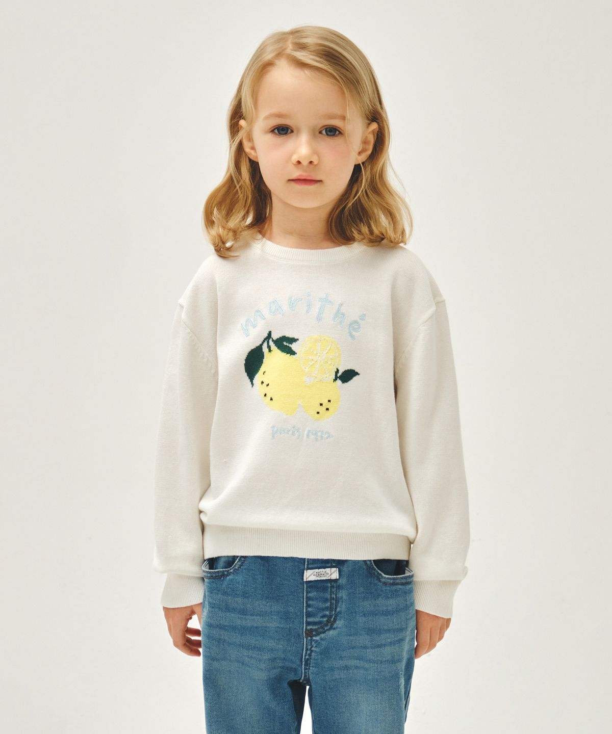 마리떼 키즈(MARITHÉ KIDS) KIDS CITRON KNIT PULLOVER ivory
