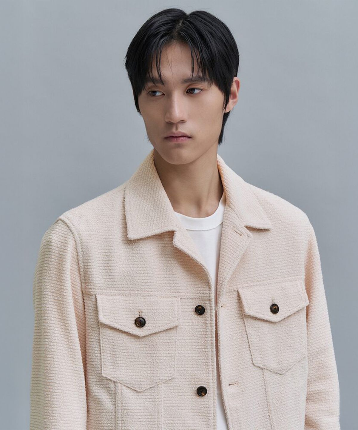 시프트지(SHIFT.G) Fancy Jersey Trucker  Beige