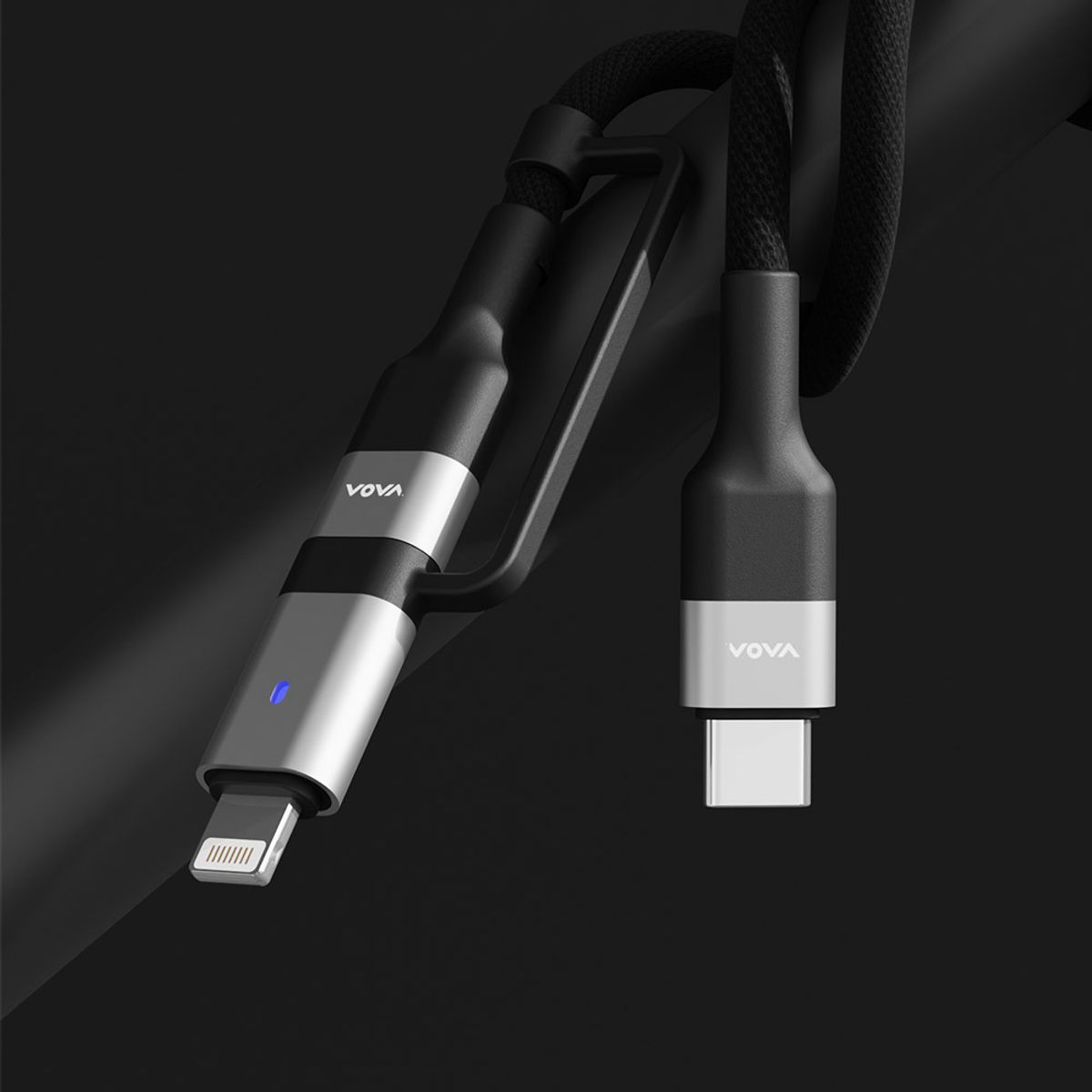 보바(VOVA) 60W 3in1 멀티 초고속 충전케이블 VA-220