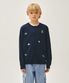 KIDS DOODLE BEAR CARDIGAN navy
