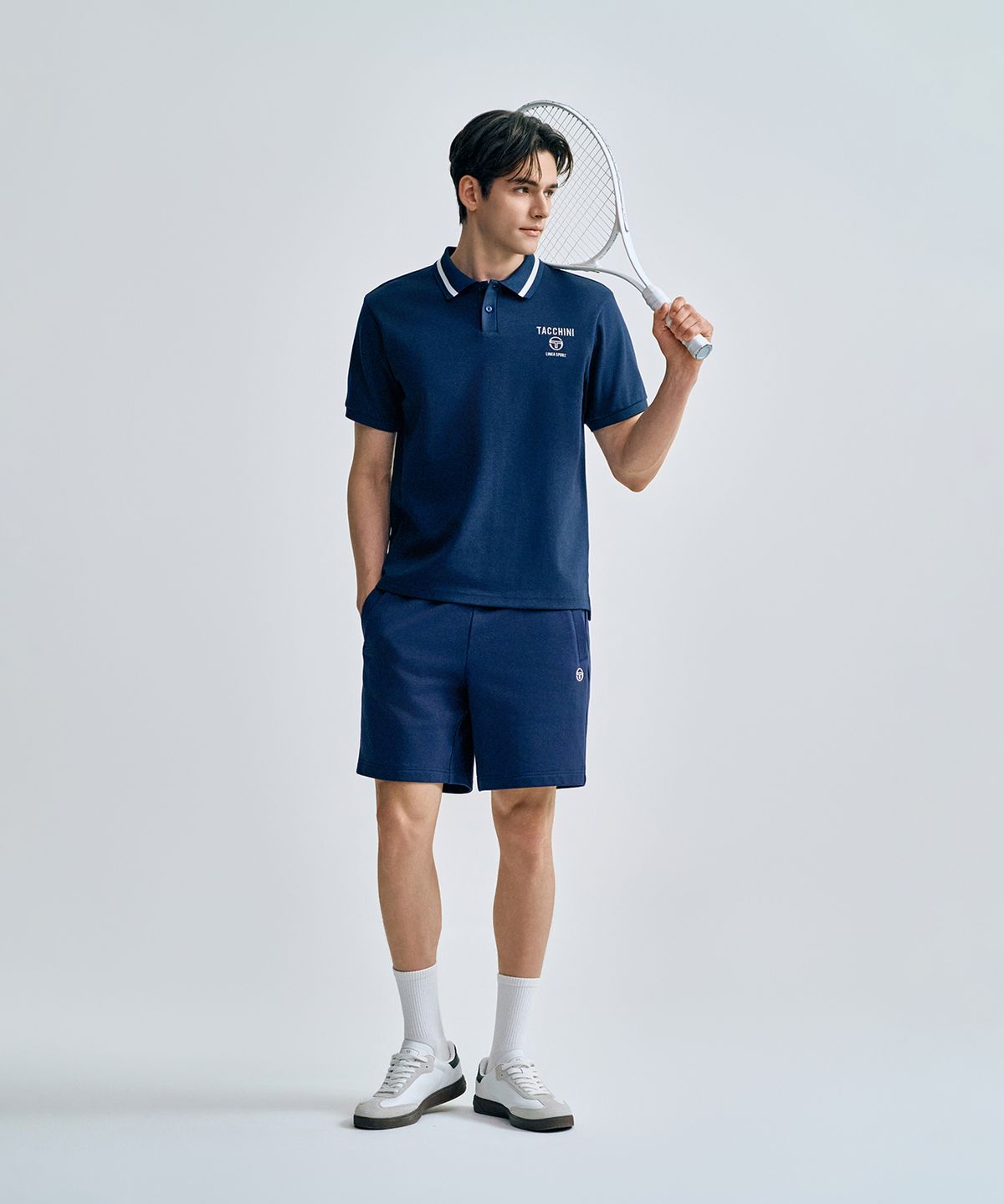 세르지오 타키니(SERGIO TACCHINI) M 쿠쉬라이트 프렌치 쇼츠 (Navy)