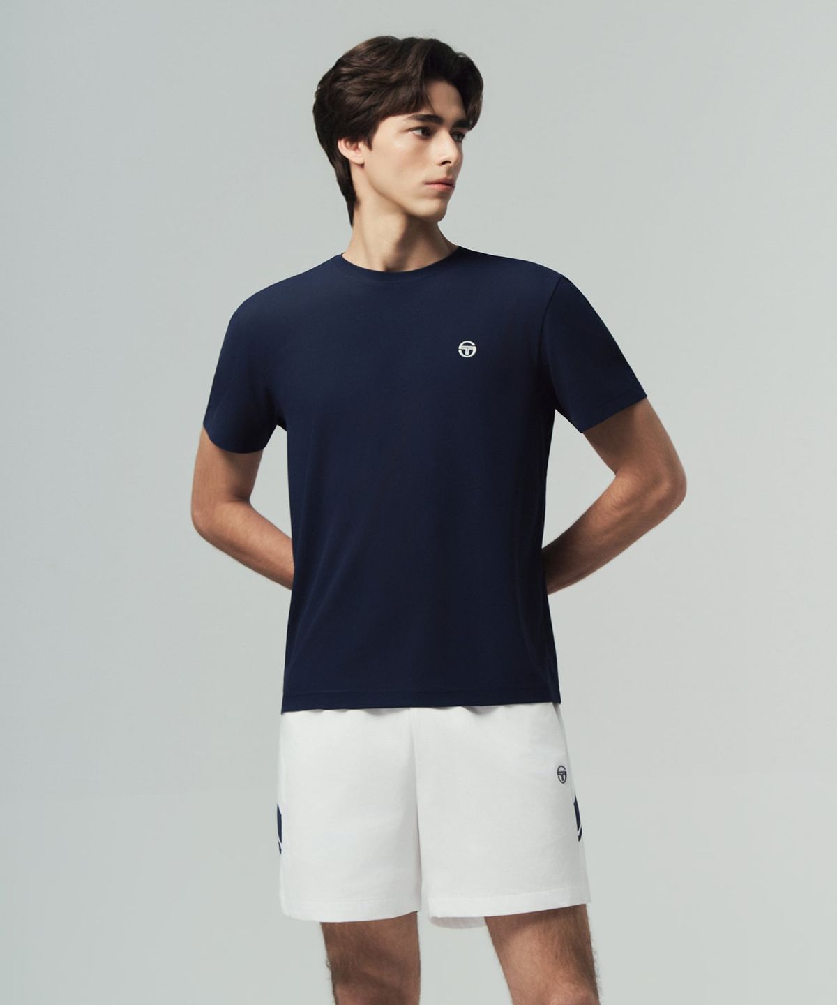 세르지오 타키니(SERGIO TACCHINI) M 레이프레쉬 피케 반팔 티셔츠 (Navy)