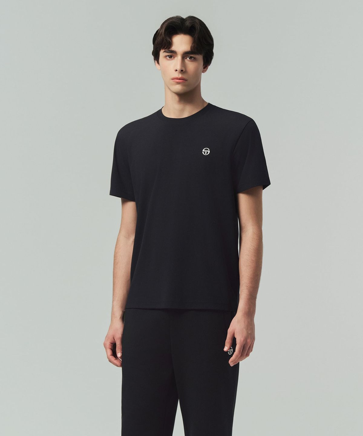 세르지오 타키니(SERGIO TACCHINI) M 레이프레쉬 피케 반팔 티셔츠 (Black)