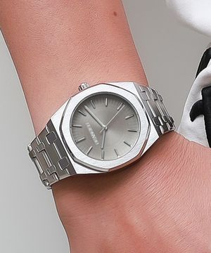 아시에 BW0315-WGGS 옥타곤 남자 메탈 손목시계