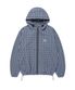 HOODED CHECK WIND BREAKER NAVY(CV2GSUB960A)