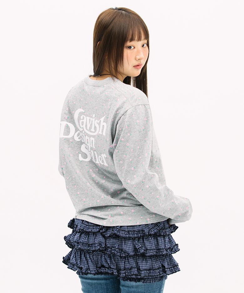 FLOWER SELLER LOGO LS TEE GREY(CV2GSUT551A)