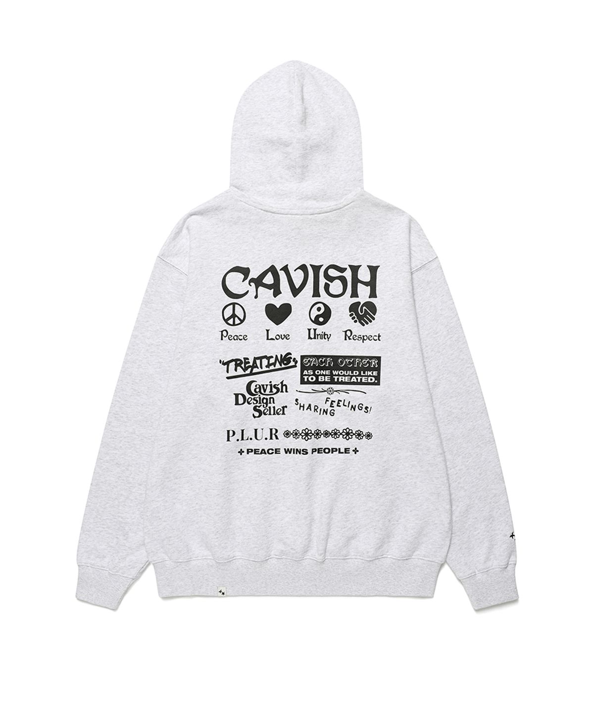 카비시(CAVISH) PLUR HOODIE LIGHT GREY(BLACK)(CV2BFUM402A)