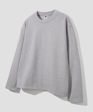 백 인시전 크롭 롱 슬리브 [그레이]