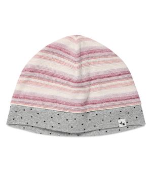 TWIN STAR STRIPED BEANIE PINK(CV2GSUAB22A)
