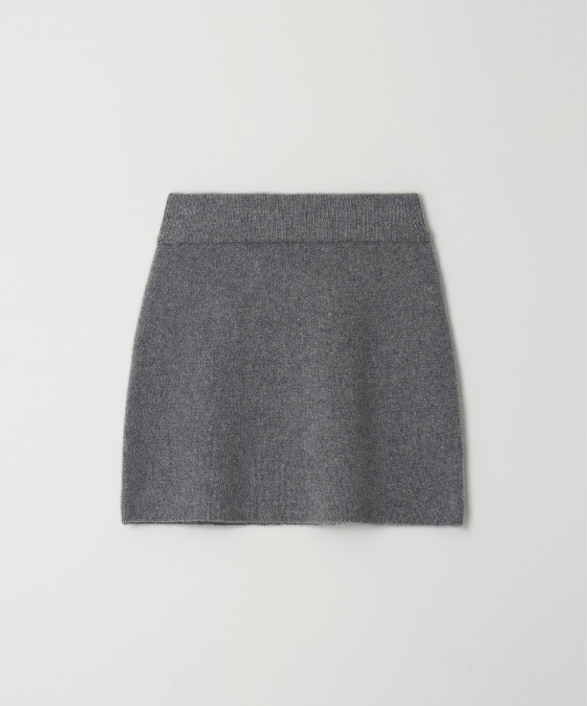 더라이(THERYE) Alpaca Knit Skirt(Gray)