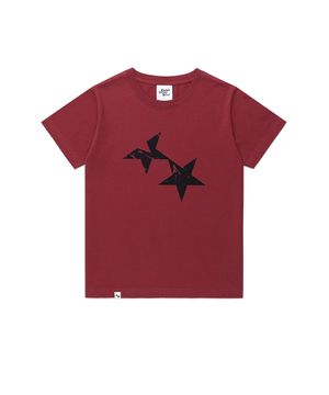 W TWIN STAR SS TEE BURGUNDY(CV2GMFT516A)