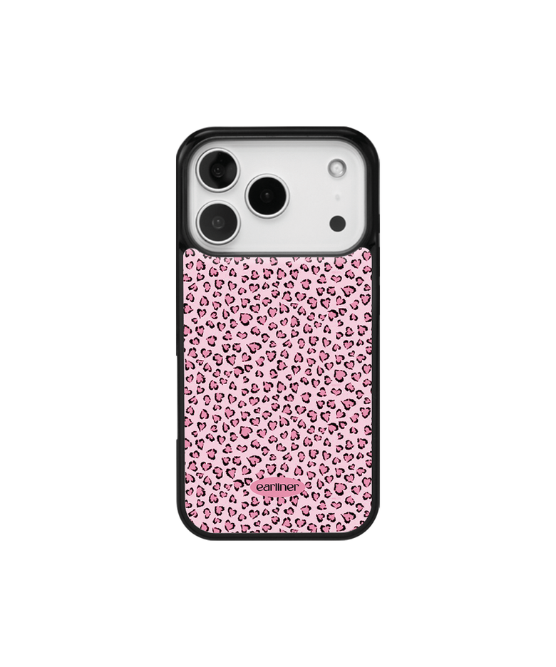 [made] pink heart leopard bumper case (+ 맥세이프 케이스)