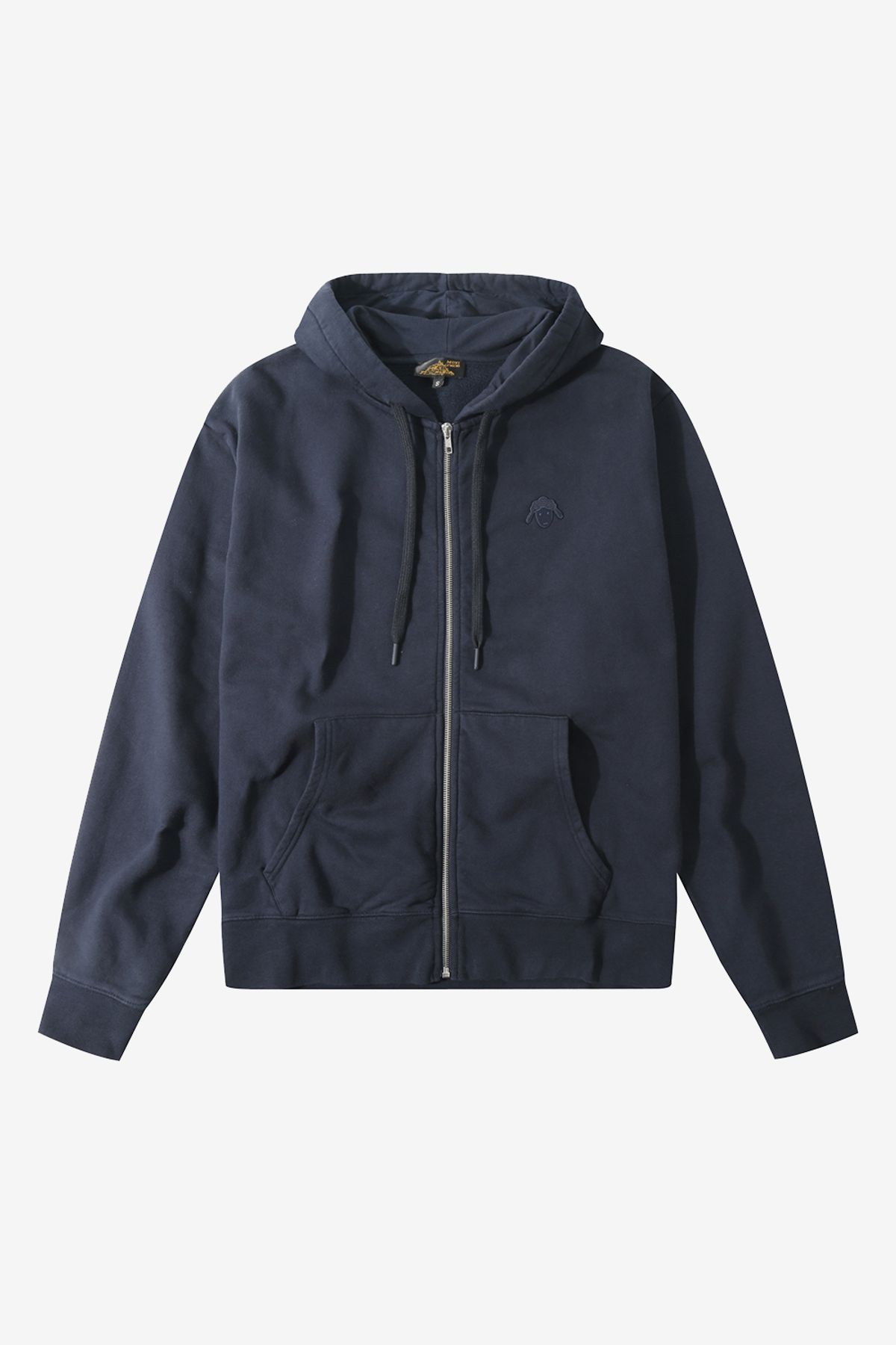 르몽생미셸(LE MONT ST MICHEL) [기모] SYLVIAN-BASIC HOODED ZIP-UP_Navy