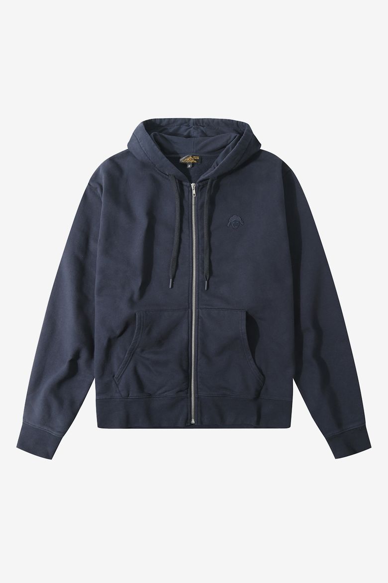 [기모] SYLVIAN-BASIC HOODED ZIP-UP_Navy