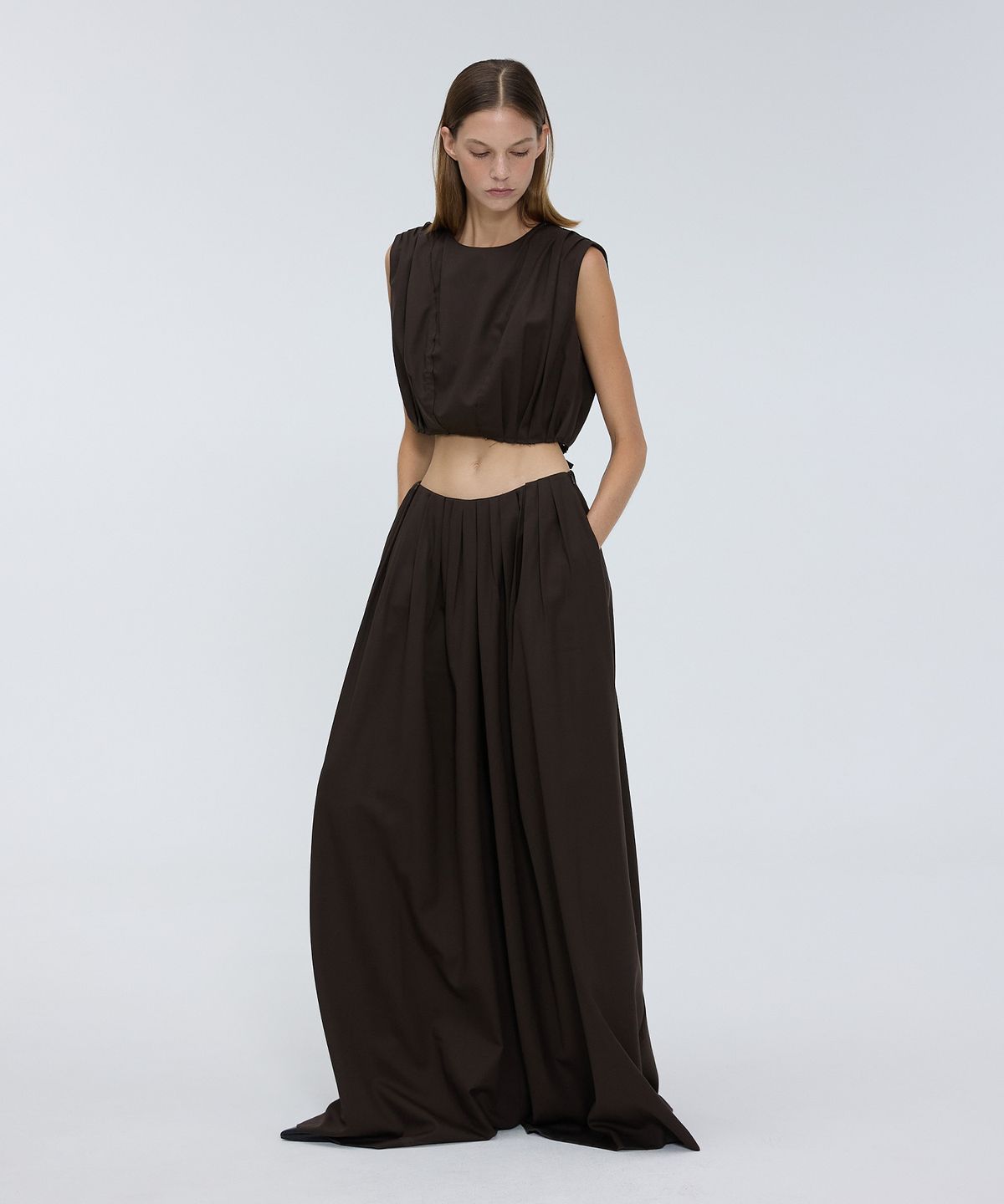 므아므(MMAM) Wide pleated pants