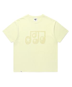STAR NOTE SS TEE YELLOW(CV2GMUT503A)