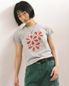 VINTAGE FLOWER RAGLAN SS TEE GREY(CV2GMFT510A)