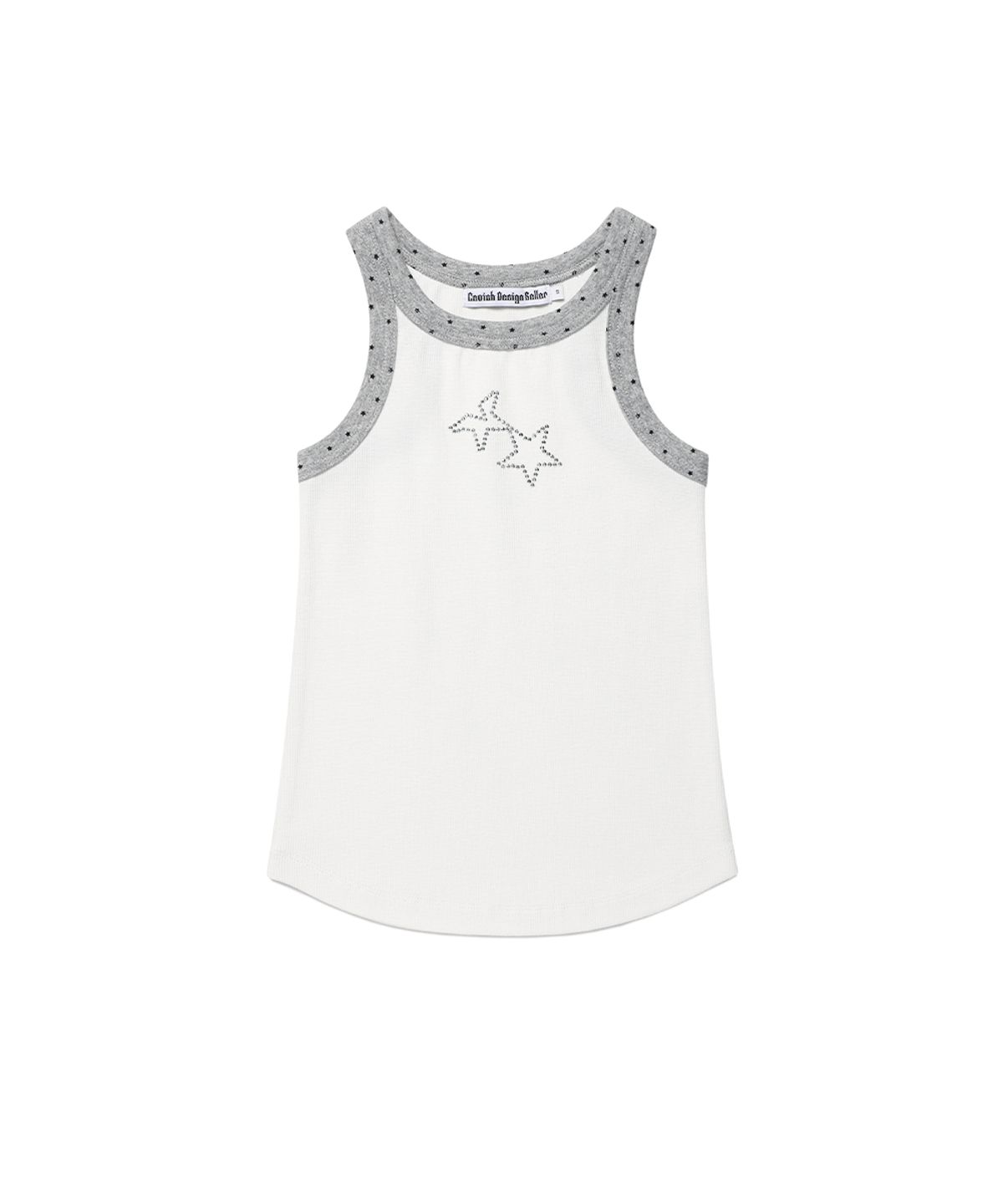 카비시(CAVISH) TWIN STAR SLEEVELESS TOP WHITE(CV2GMFT582A)