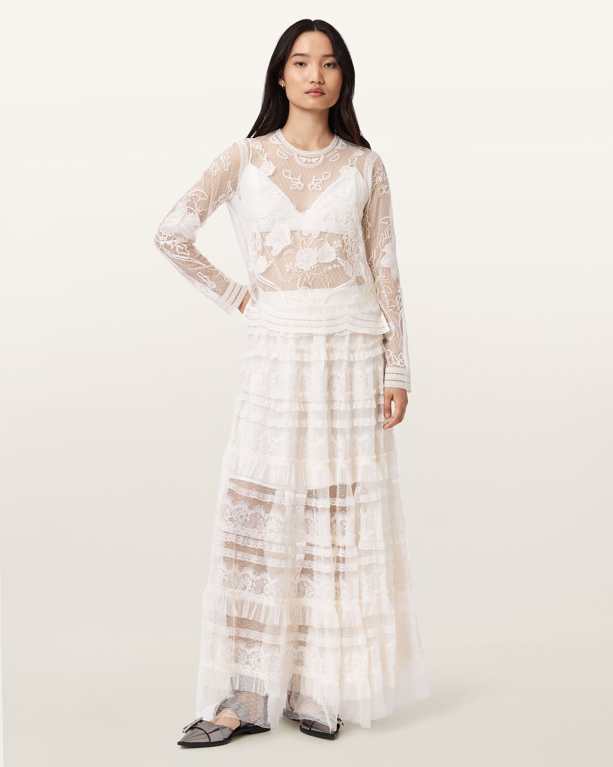올세인츠(ALLSAINTS) 알리아 튤 스커트 W031RD-4902