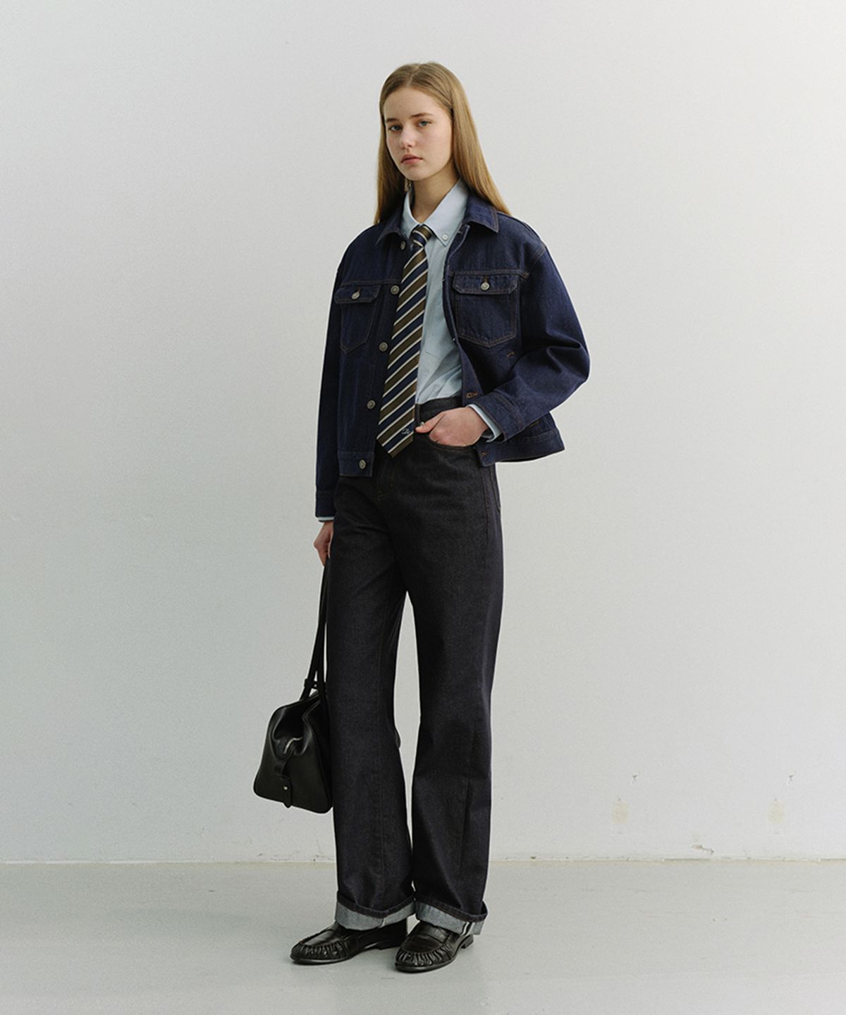 던스트(DUNST) UNISEX DENIM TRUCKER JACKET_UDJU6A108_INDIGO NAVY