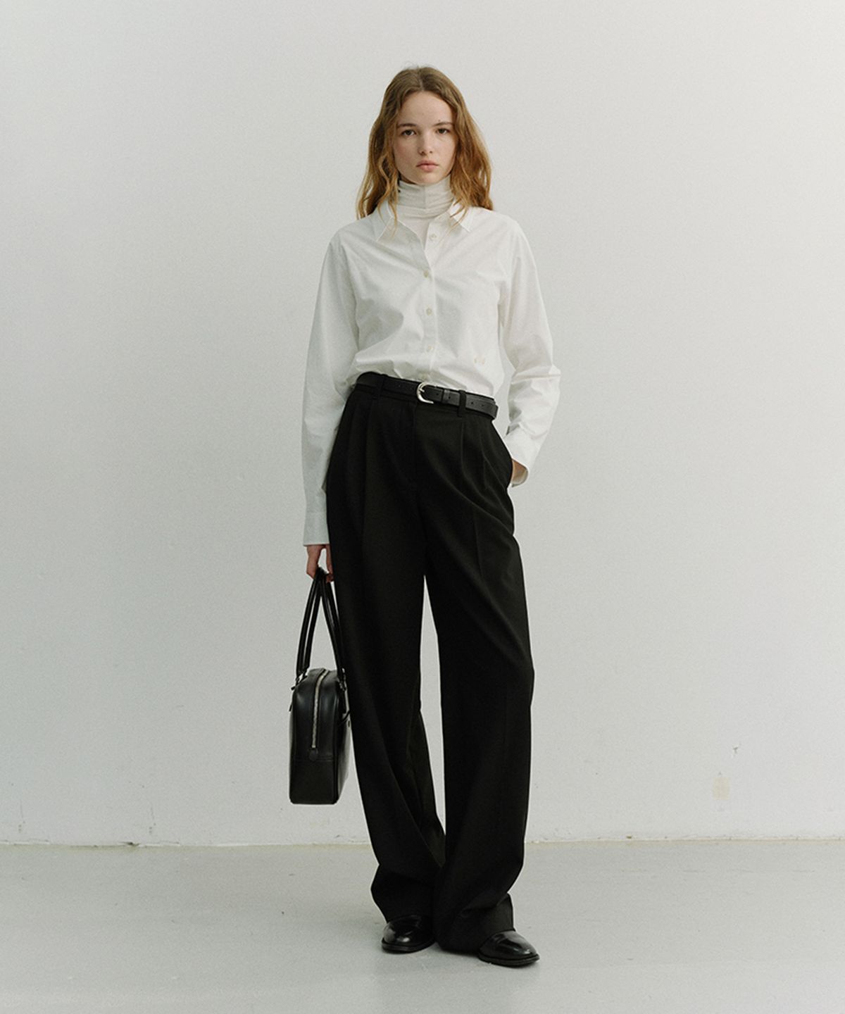 던스트(DUNST) 2-WAY ESSENTIAL SHIRT_UDSH6A201_WHITE