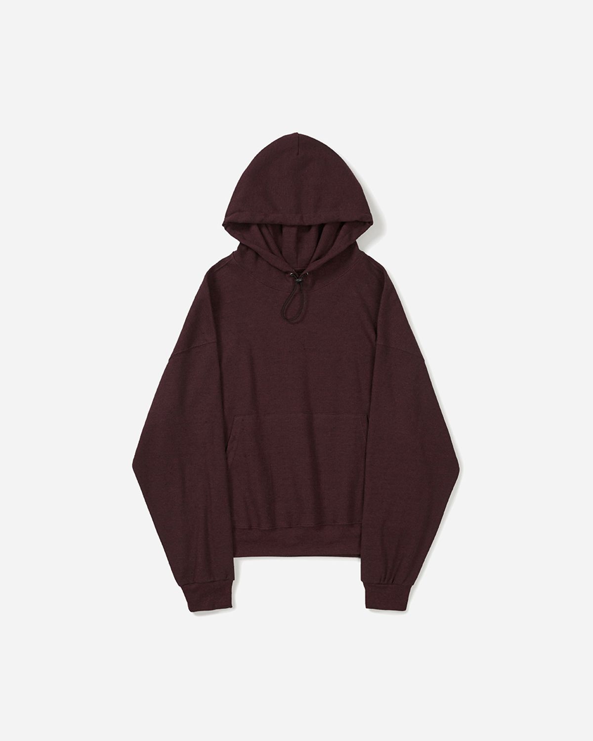 사일런트실러블(SILENTSYLLABLE) Cord waffle hoodie / Aged wine