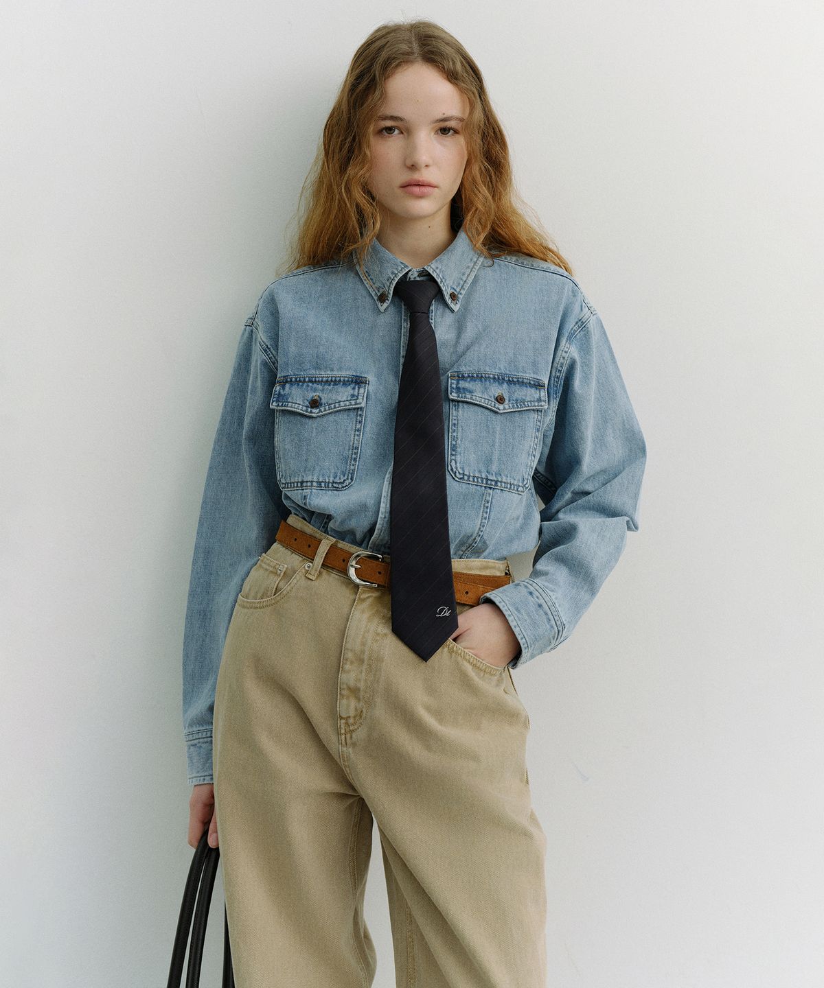 던스트(DUNST) STRIPED TIE_UDNE6E101_NAVY