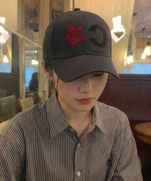 스타로고 코튼 볼캡 차콜