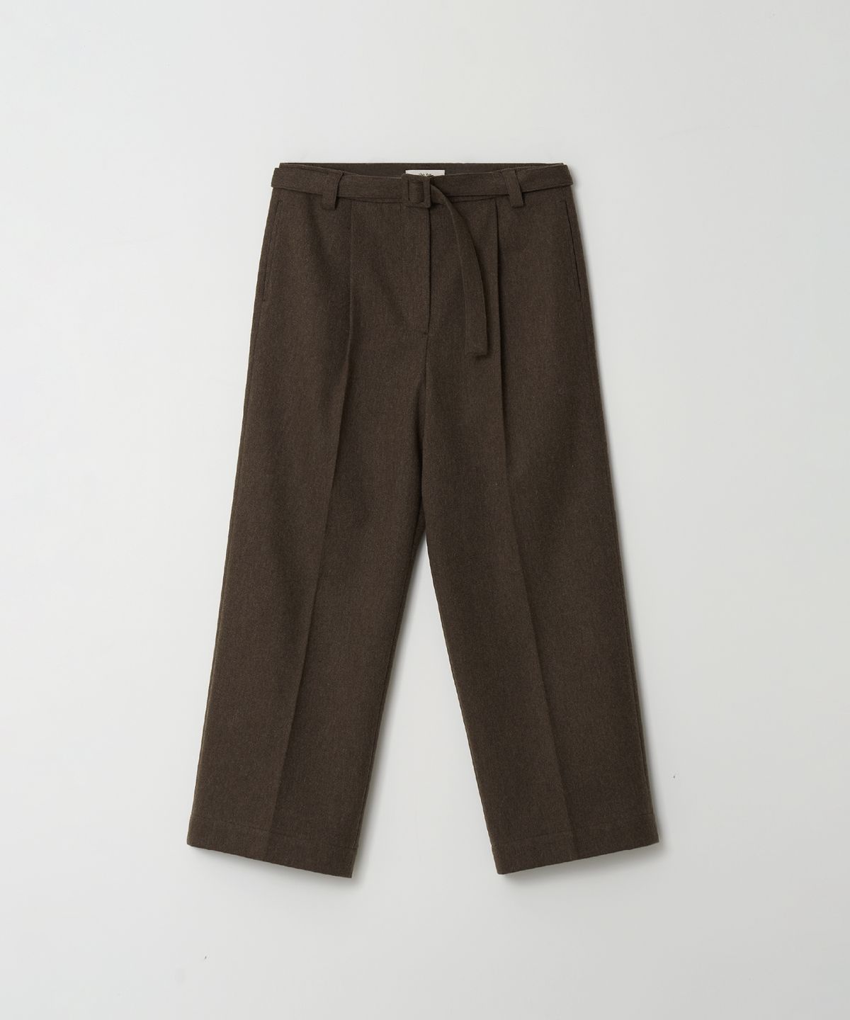 더라이(THERYE) Belted Wool Slacks(Brown)