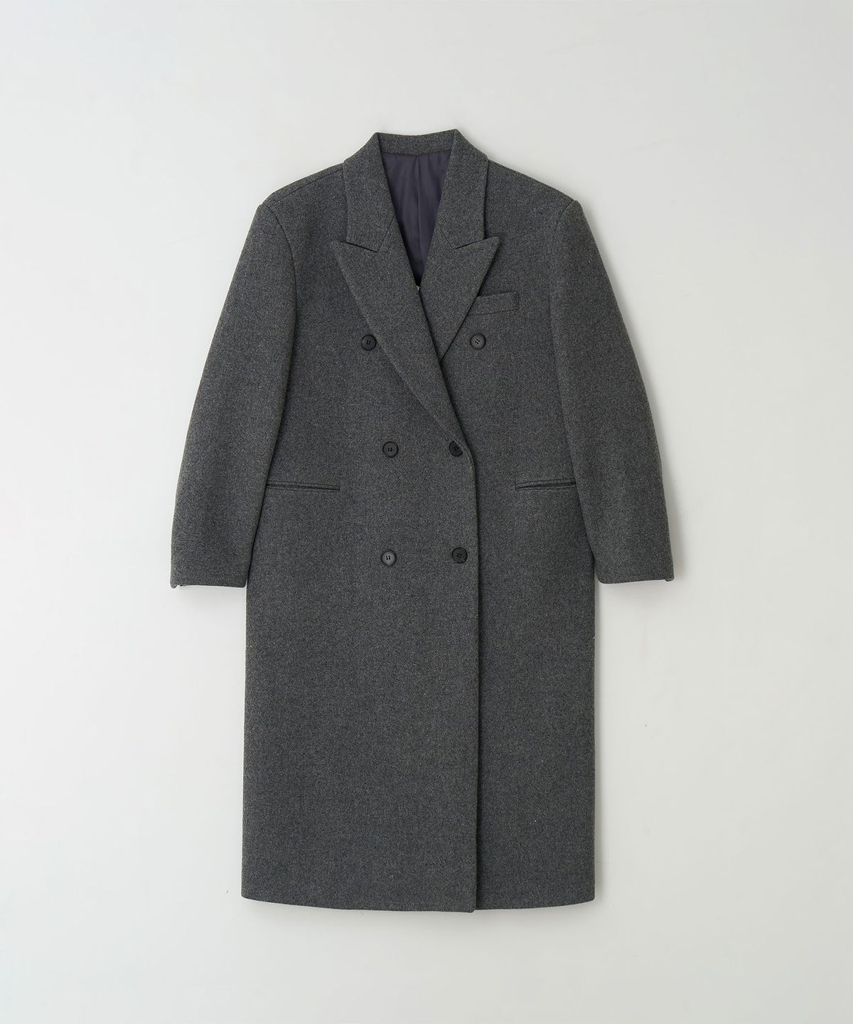 더라이(THERYE) Double Wool Coat(Gray)