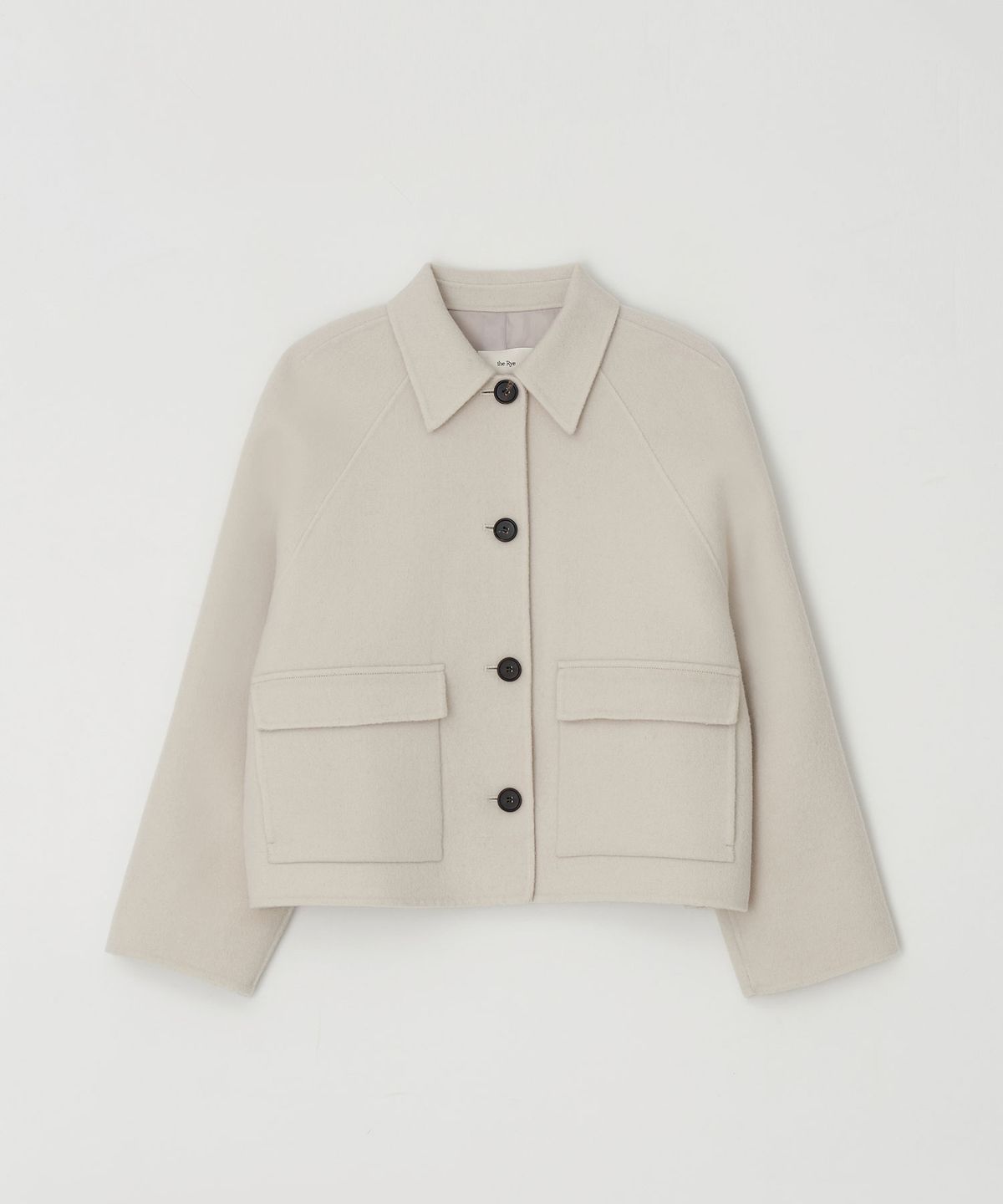 더라이(THERYE) Pocket Handmade Short Coat(Ivory)