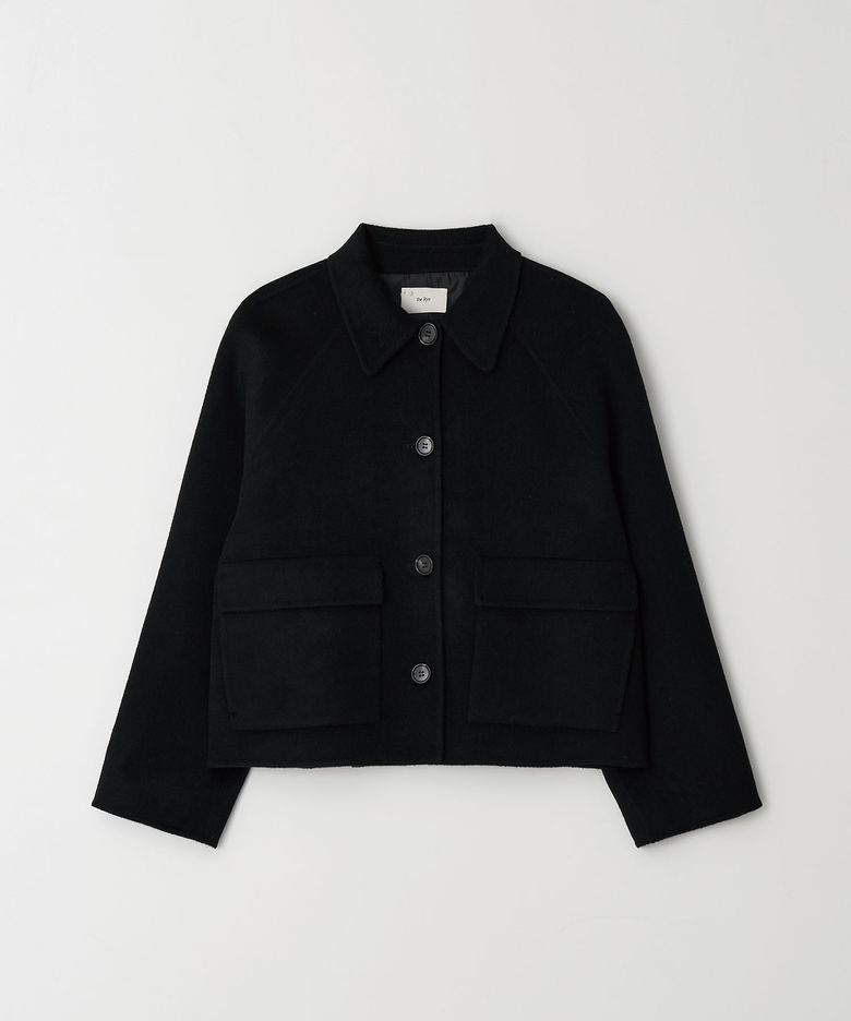 Pocket Handmade Short Coat(Black)