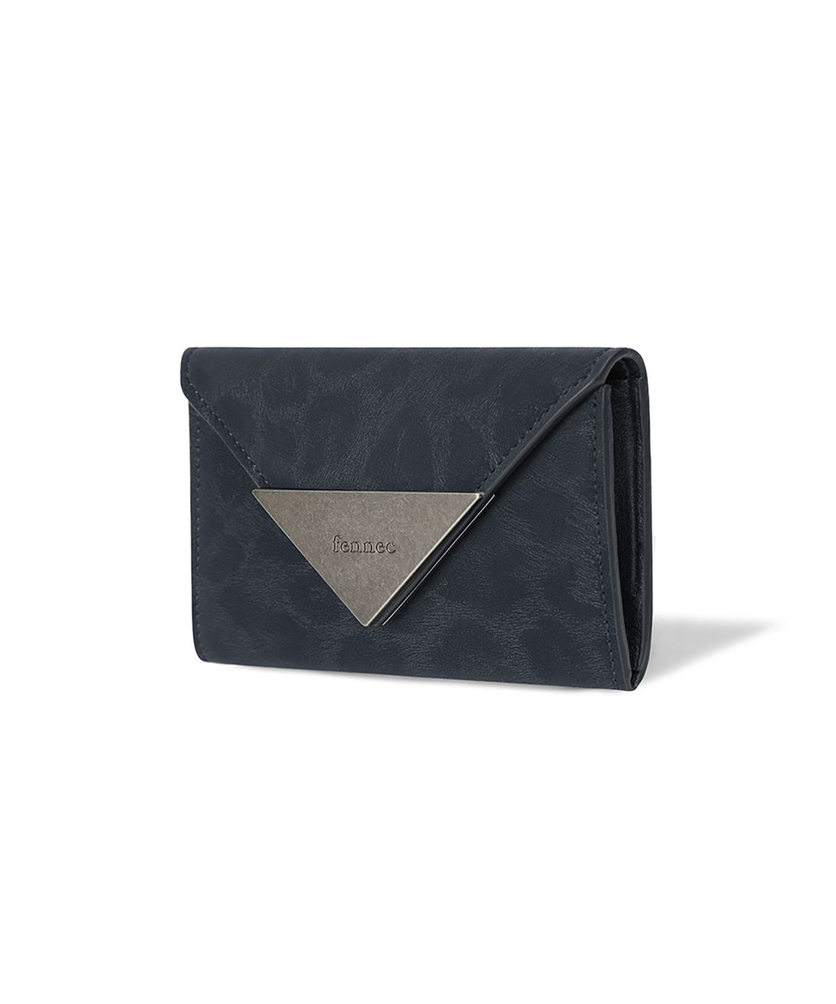 페넥(FENNEC) TRIANGLE NAME POCKET - LEOPARD NAVY