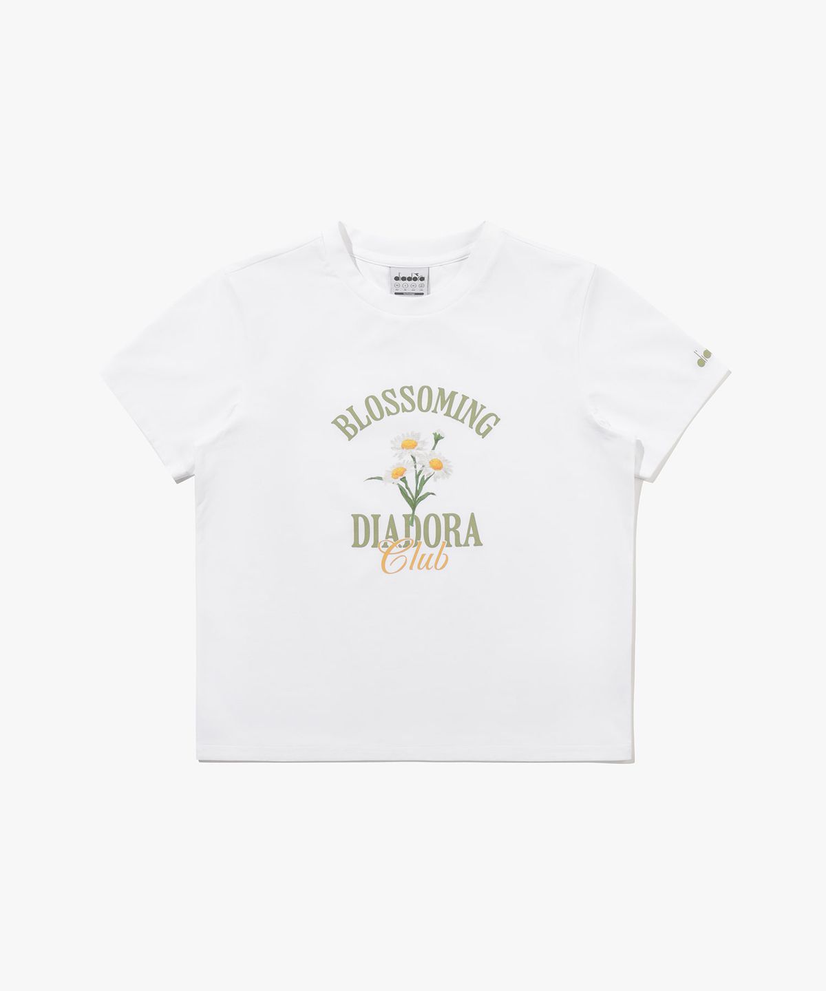 디아도라(diadora) 에어텍스 블루밍 반팔 티셔츠 우먼 OFF WHITE