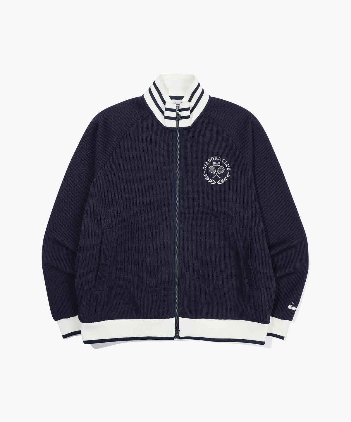 디아도라(diadora) 쿼터페이스 트랙 자켓 NAVY