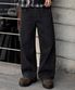 [스토커즈 pick] 데미지 워시드 데님 팬츠-로우 블랙