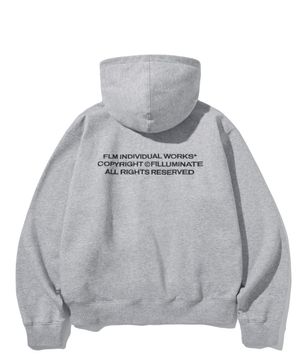 아이덴티티 심볼 후디-멜란지그레이