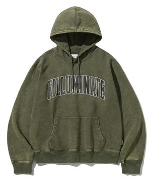 워시드 아치 로고 후디-카키