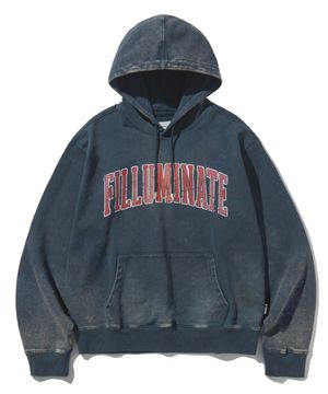 워시드 아치 로고 후디-네이비