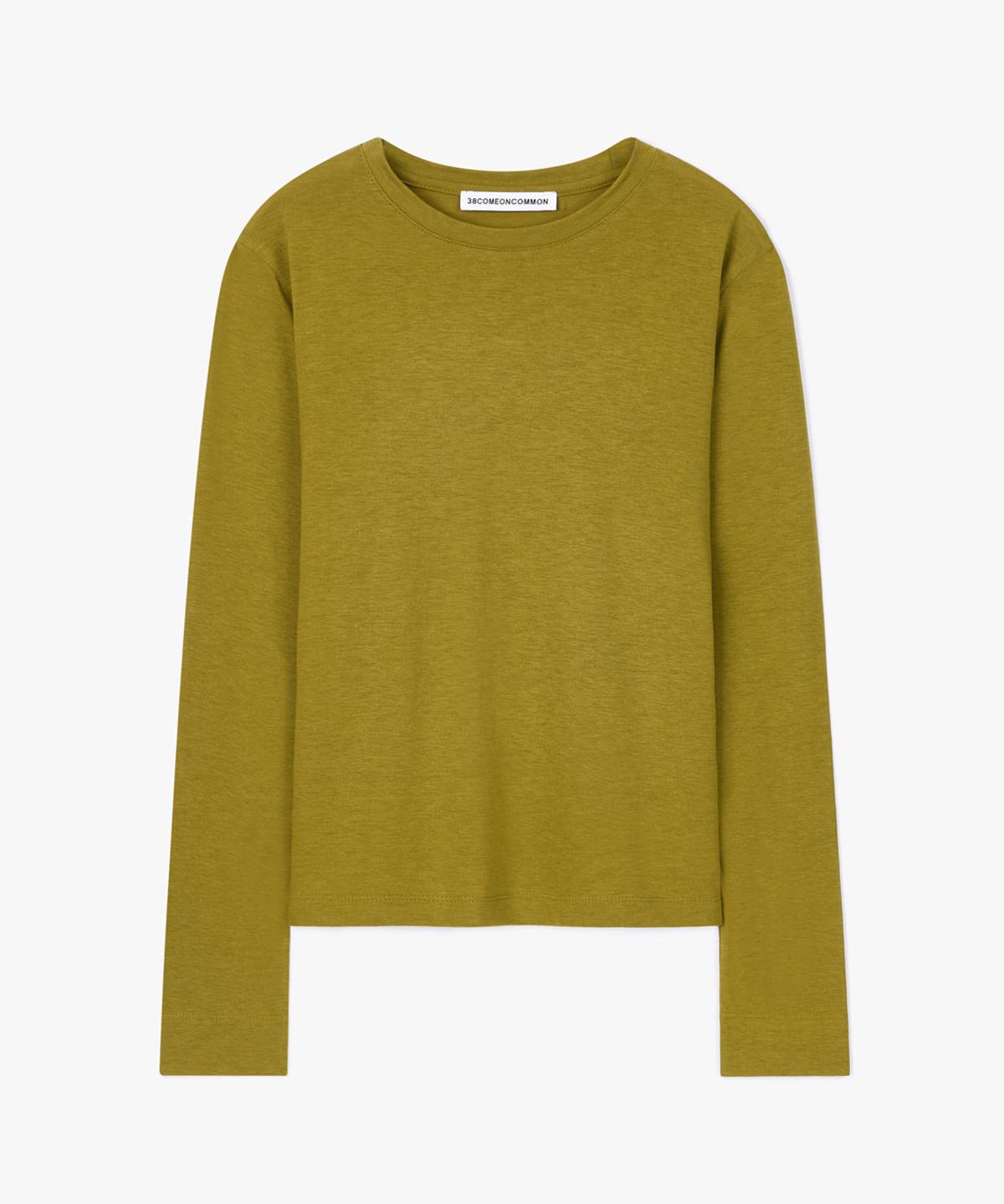 38컴온커먼(38COMEONCOMMON) Tencel Long Sleeve T-Shirts (Olive)