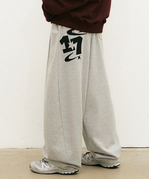 유니버스 스타 스웨트 벌룬 팬츠 그레이