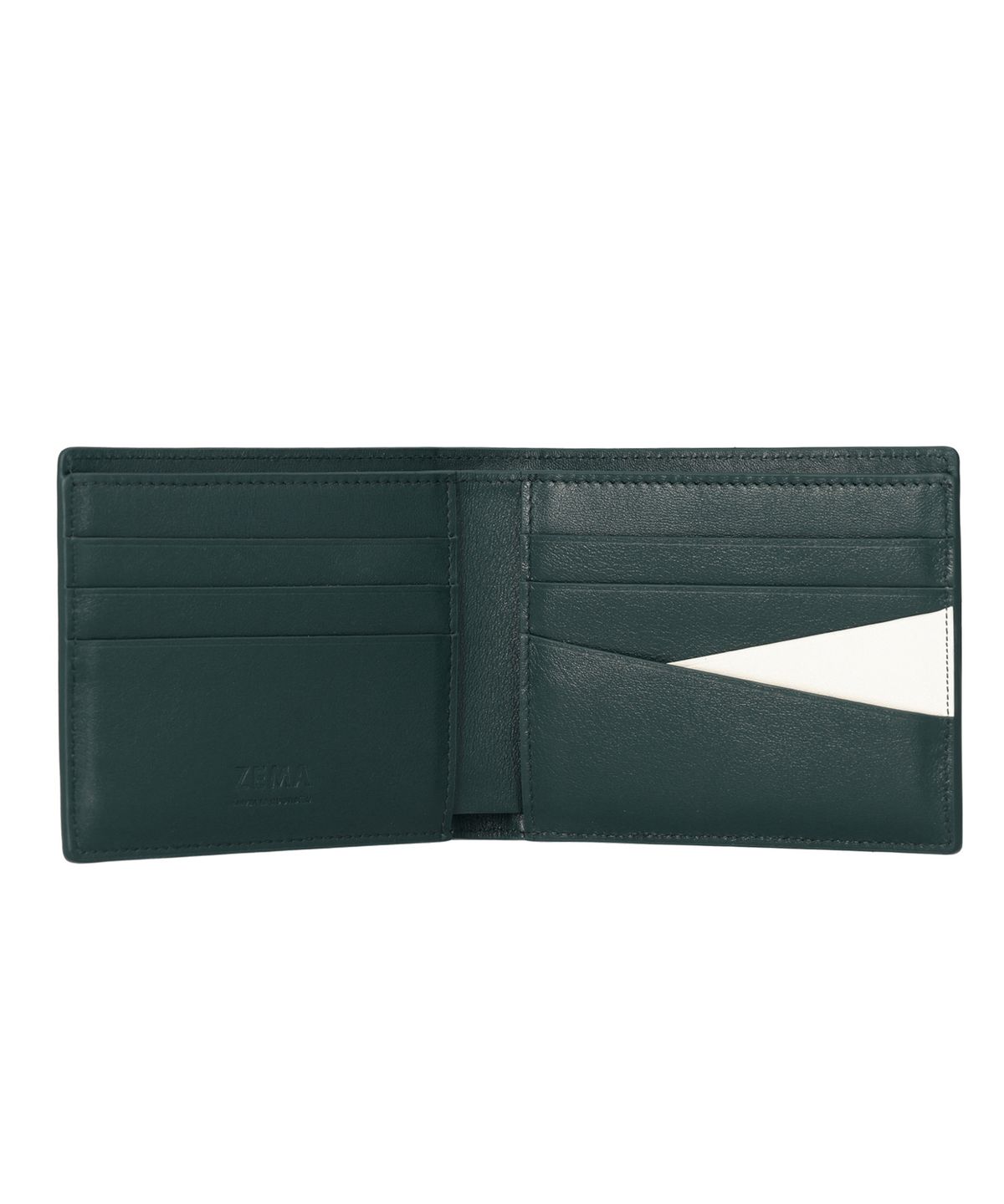 제마 에르베 르 코티디앙(ZEMA ÉLEVER LE QUOTIDIEN) Cachette Billfold  - Cypress Green (까쉐뜨 빌폴드)