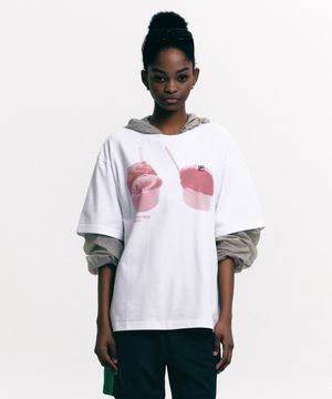 [FILA HERITAGE COLLECTION] 젤라또 그래픽 박시 반팔티(FS262RS99X002100)