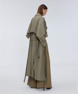 Cape trench coat