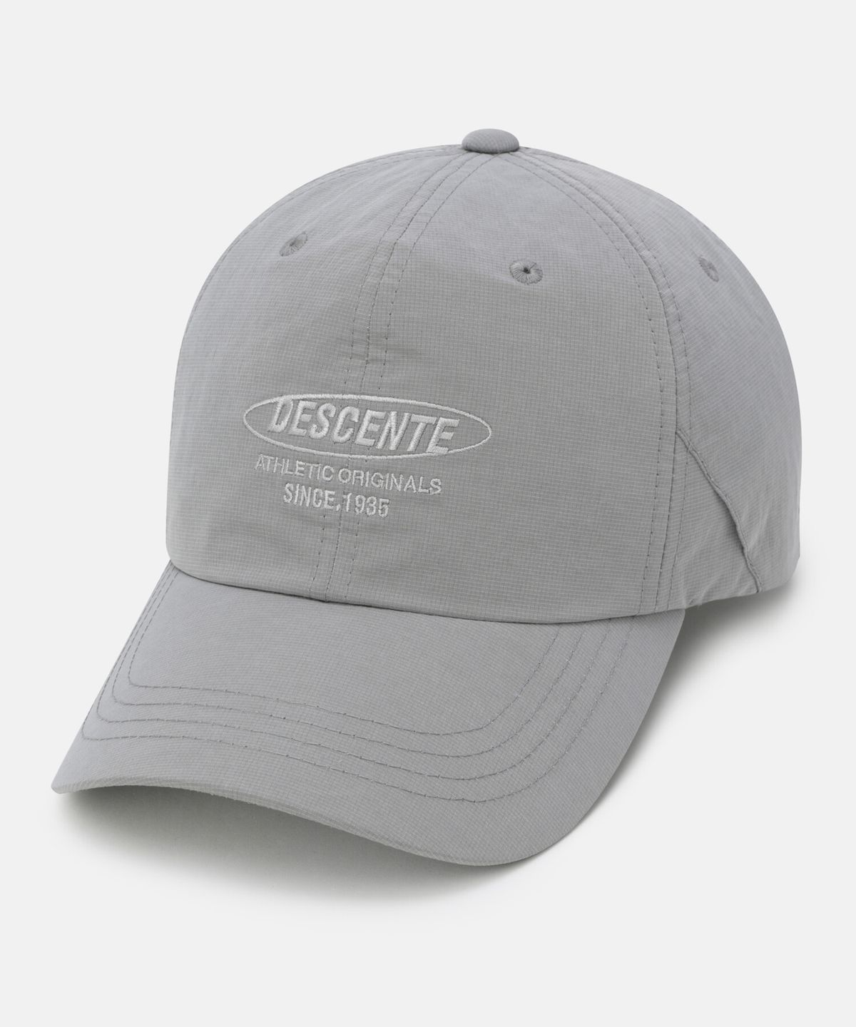 데상트(DESCENTE) 그래픽 우븐 볼캡 라이트 그레이 SR123UCP1D